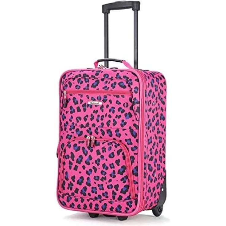 Rockland Sac À Dos À Roulettes De 17 PO Kinder-Rucksack, 38 Liter, Magenta Leopard - Preisvergleich – Bild 3