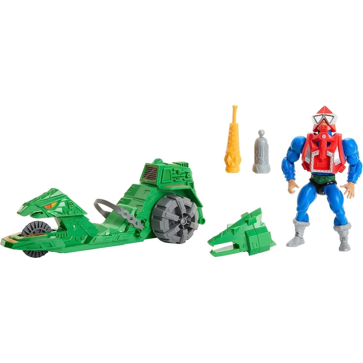 Masters of the Universe HKM62 - MOTU Origins Fahrzeug und Actionfigur Ground Ripper und Mekaneck, inspiriert von dem Road Ripper aus den 1980er Jahren, MOTU Spielzeugauto, Action Figur ab 6 Jahren – Bild 4