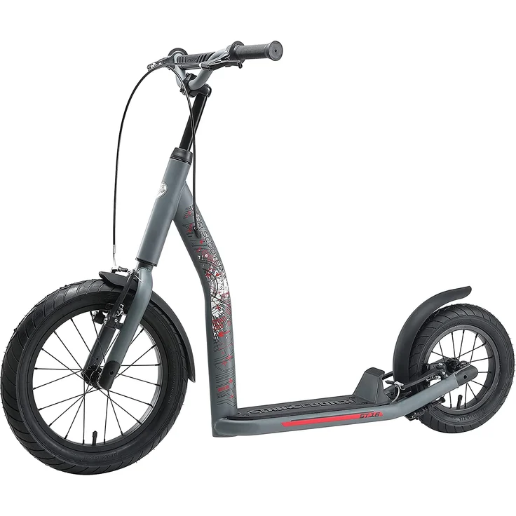 BIKESTAR Tretroller Kinderroller ab 8 Jahre | 16 Zoll New Gen Sport | Chrom – Bild 6