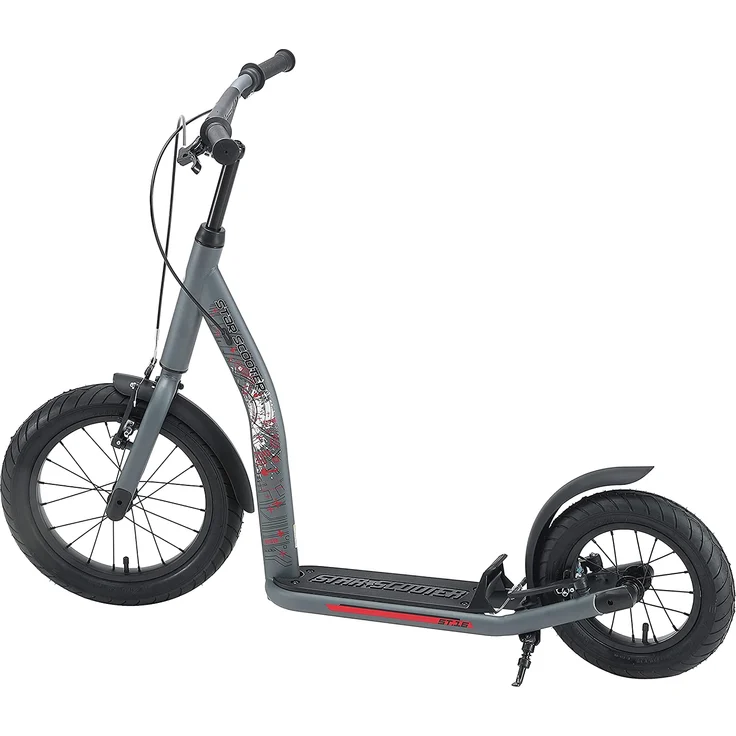 BIKESTAR Tretroller Kinderroller ab 8 Jahre | 16 Zoll New Gen Sport | Chrom – Bild 3