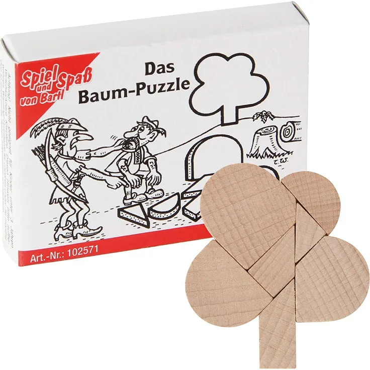 Bartl 102571 Mini-Holz-Puzzle Das Baum-Puzzle aus 7 kleinen Holzteilen