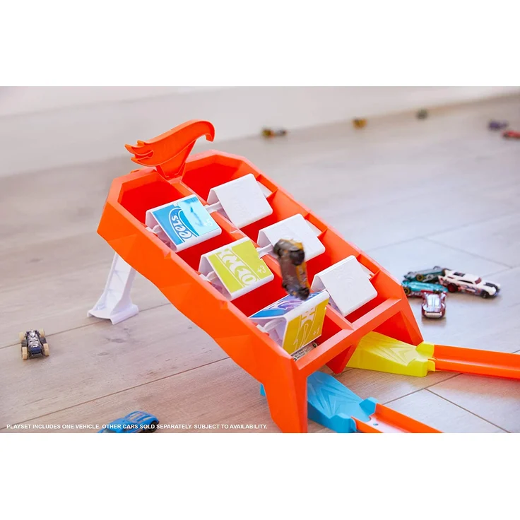 Hot Wheels GBF89 - Powersprung Challenge Trackset, Spielzeug ab 4 Jahren – Bild 8