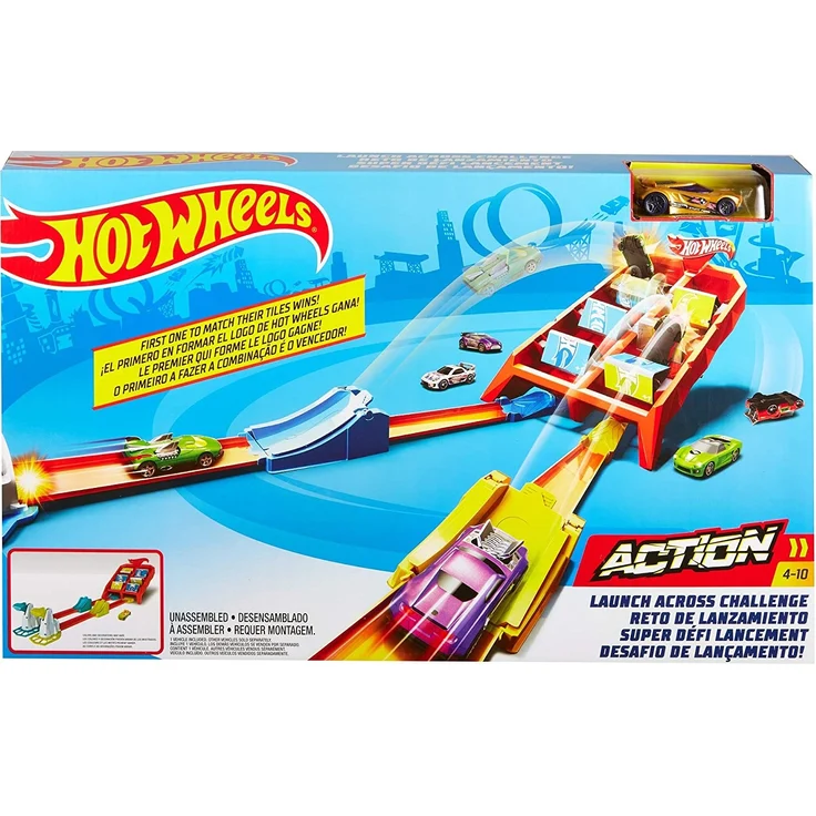 Hot Wheels GBF89 - Powersprung Challenge Trackset, Spielzeug ab 4 Jahren – Bild 6