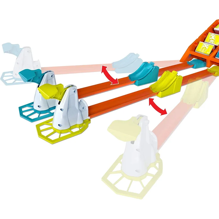 Hot Wheels GBF89 - Powersprung Challenge Trackset, Spielzeug ab 4 Jahren – Bild 3