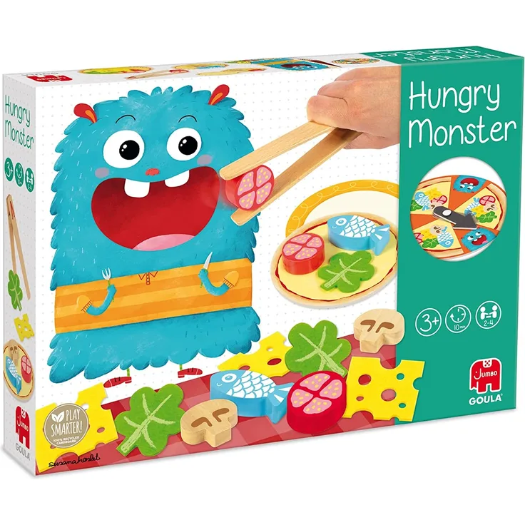 kinderspiel Hungry Monster junior Holz/Filz 27-teilig