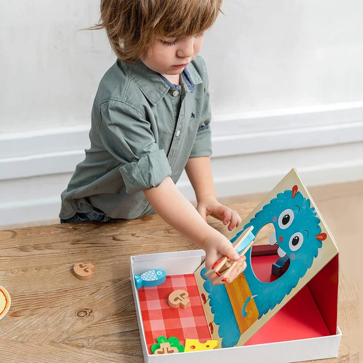 kinderspiel Hungry Monster junior Holz/Filz 27-teilig – Bild 4