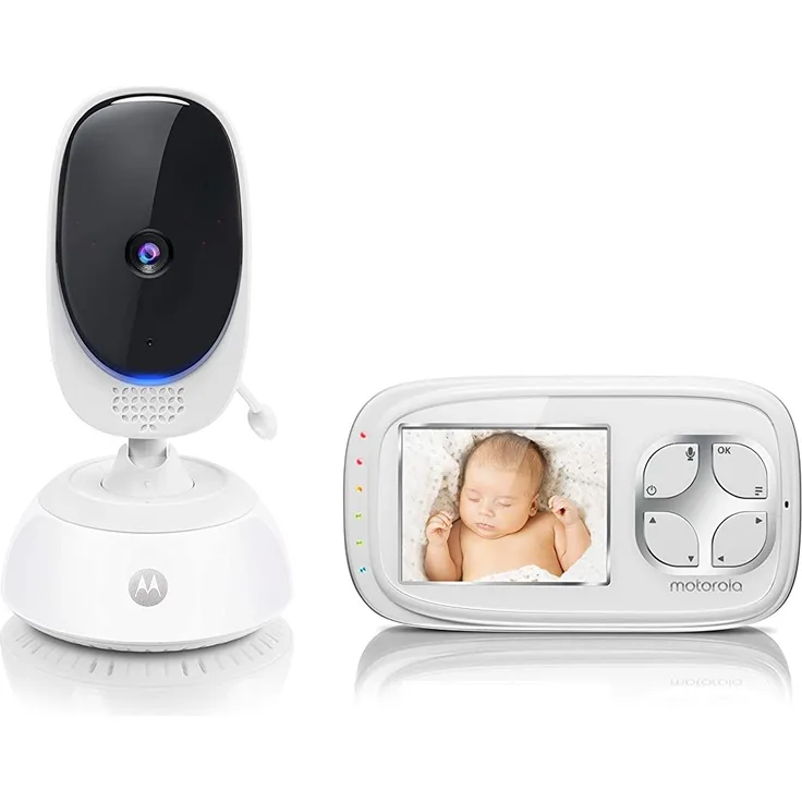 Motorola 'Comfort 35' Video-Babyphone, mit Schwenk- und Zoomfunktion, 2.8 Zoll Farbdisplay, Nachtsicht, 300m Reichweite