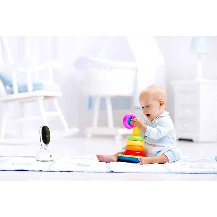 Motorola 'Comfort 35' Video-Babyphone, mit Schwenk- und Zoomfunktion, 2.8 Zoll Farbdisplay, Nachtsicht, 300m Reichweite – Bild 2