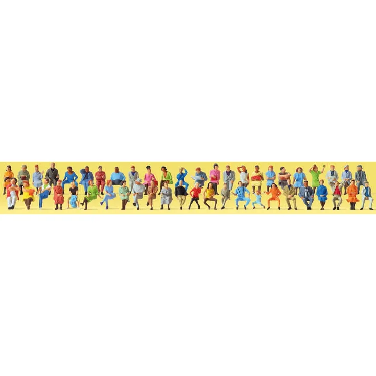 Preiser 14418 Sitzende Reisende. 48 Figuren