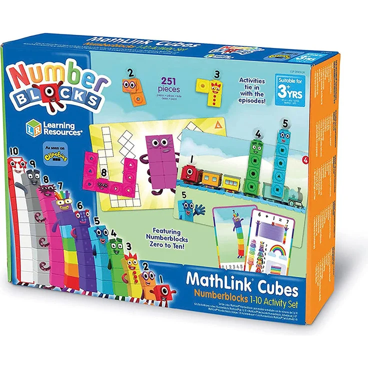 Learning Resources LSP0949-UK Numberblocks MathLink-Würfel 1-10 Aktivitätsset, Training vorschulischer Mathekenntnisse, Bauen, Lernen, Spielen – im Klassenzimmer und zu Hause, Ab 3 Jahren – Bild 10
