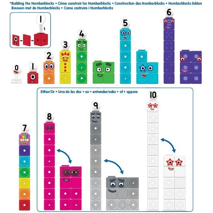 Learning Resources LSP0949-UK Numberblocks MathLink-Würfel 1-10 Aktivitätsset, Training vorschulischer Mathekenntnisse, Bauen, Lernen, Spielen – im Klassenzimmer und zu Hause, Ab 3 Jahren – Bild 5