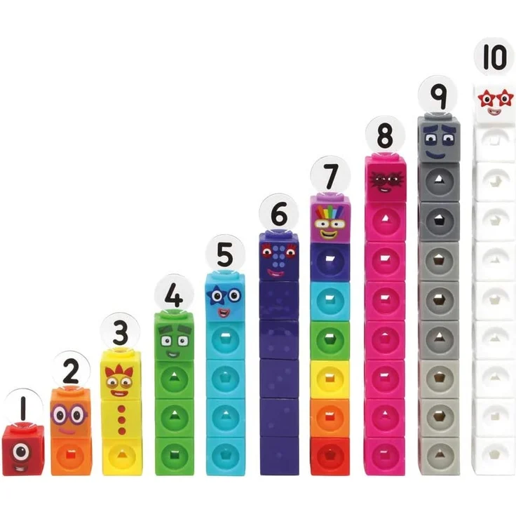 Learning Resources LSP0949-UK Numberblocks MathLink-Würfel 1-10 Aktivitätsset, Training vorschulischer Mathekenntnisse, Bauen, Lernen, Spielen – im Klassenzimmer und zu Hause, Ab 3 Jahren – Bild 8
