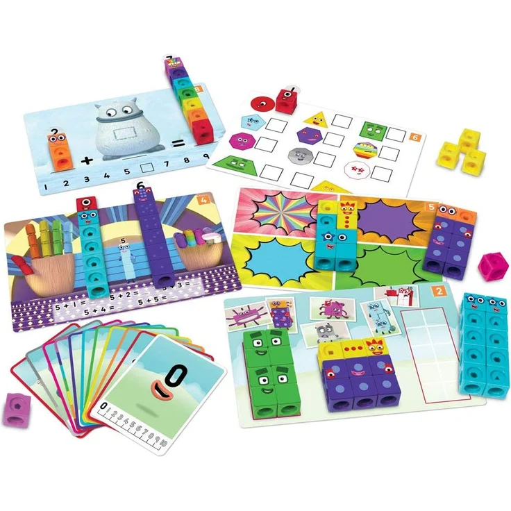 Learning Resources LSP0949-UK Numberblocks MathLink-Würfel 1-10 Aktivitätsset, Training vorschulischer Mathekenntnisse, Bauen, Lernen, Spielen – im Klassenzimmer und zu Hause, Ab 3 Jahren – Bild 2