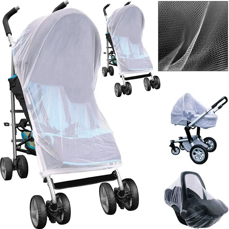 Moskitonetz für Kinderwagen, Tragebett etc. - 90x140cm