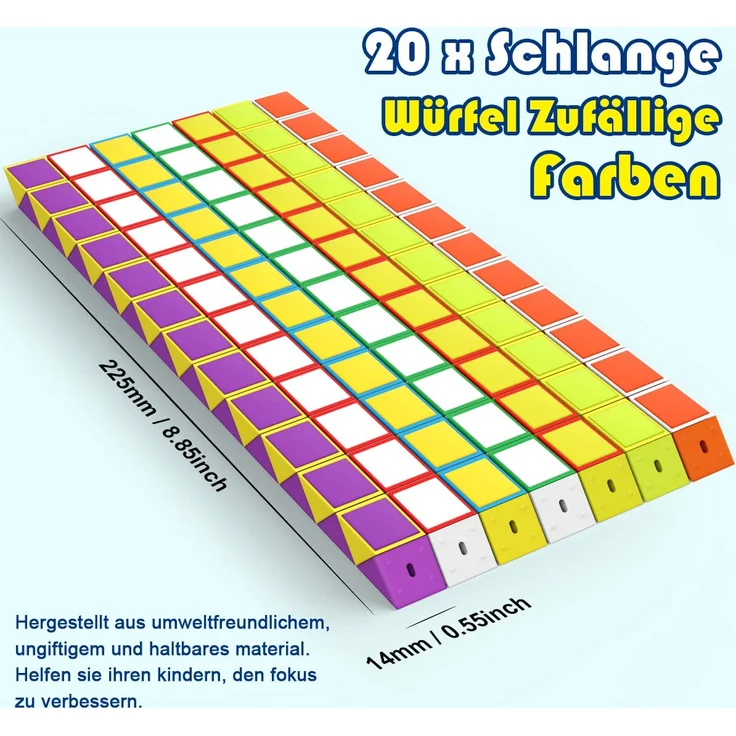 WEARXI Mitgebsel Kindergeburtstag, Magische Schlange 20er Set, Kleine Geschenke für Kinder Give Aways Kindergeburtstag Gastgeschenke, Ostergeschenke Kinder, Geschenke zur Einschulung Schultüte Fidget – Bild 2