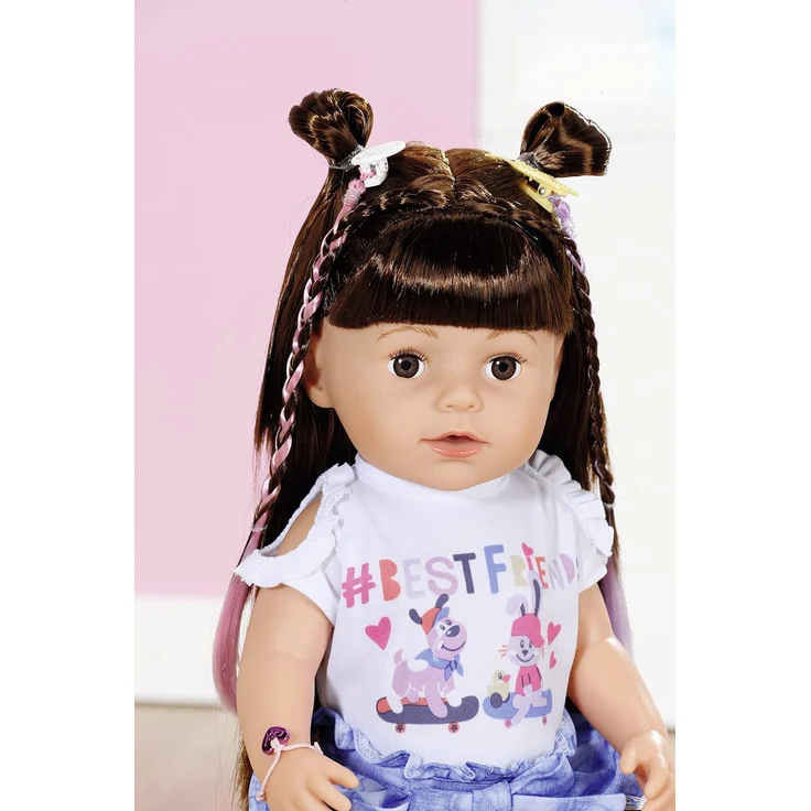 Zapf BABY born 830352 'Sister brunette 43 cm', ab 4 Jahren, mit sechs lebensechten Funktionen, ohne Batterie – Bild 9
