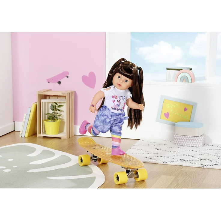 Zapf BABY born 830352 'Sister brunette 43 cm', ab 4 Jahren, mit sechs lebensechten Funktionen, ohne Batterie – Bild 6