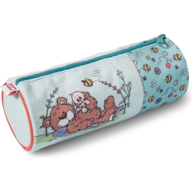federtasche Classic Bear junior 20 x 8 cm Polyester blau