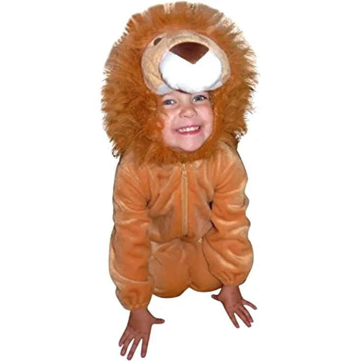 Seruna Löwen-Kostüm, F57 Gr. 116-122, für Kinder, Löwe Tier-Kostüme für Fasching Karneval Fasnacht, Kleinkinder-Karnevalskostüme, Kinder-Faschingskostüme, Geburtstags-Geschenk Weihnachts-Geschenk
