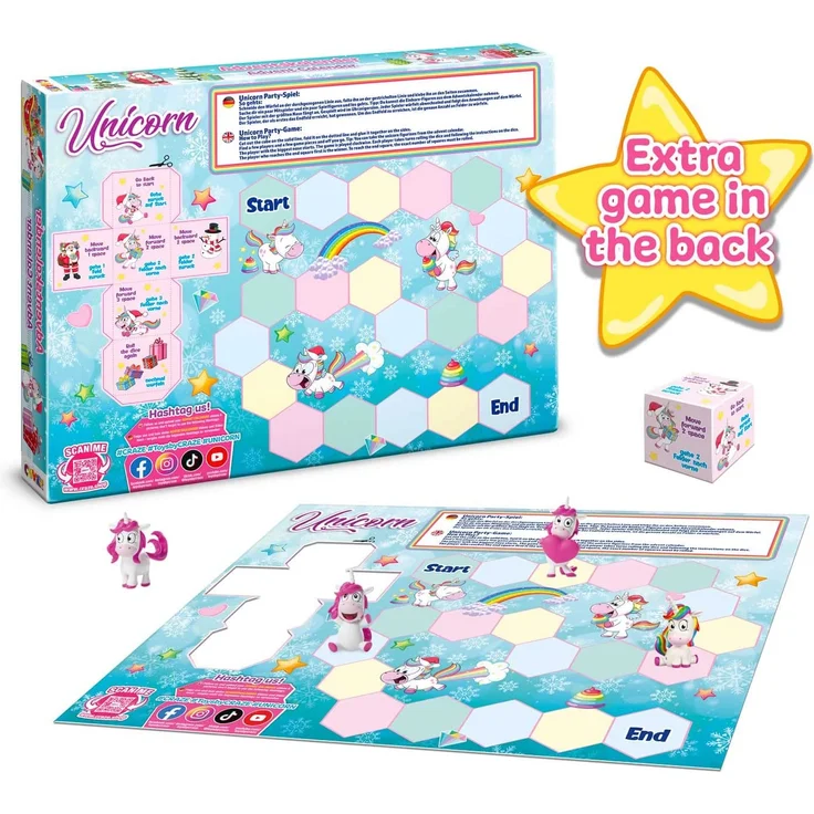 CRAZE Adventskalender UNICORN Einhorn Weihnachtskalender 2021 für Mädchen Jungen Spielzeugkalender 24 tolle Kinder Überraschungen 33388 – Bild 4