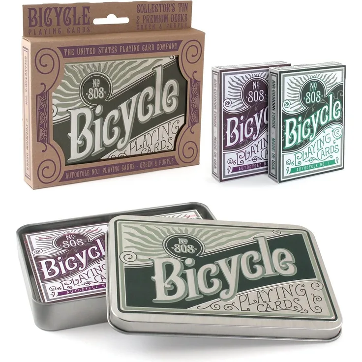 Bicycle 023693 Autocycle No. 1 Limited Edition Pokerkarten in Metallbox