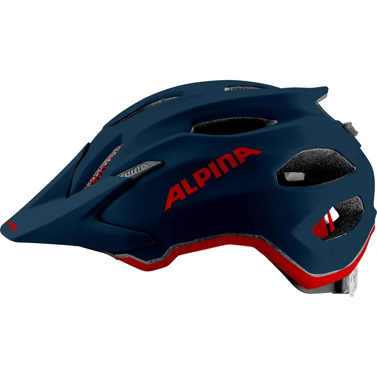 Alpina Junior Carapax Indigo Matt, Größe 51 - 56 cm - Fahrradhelm, Farbe Blau – Bild 3