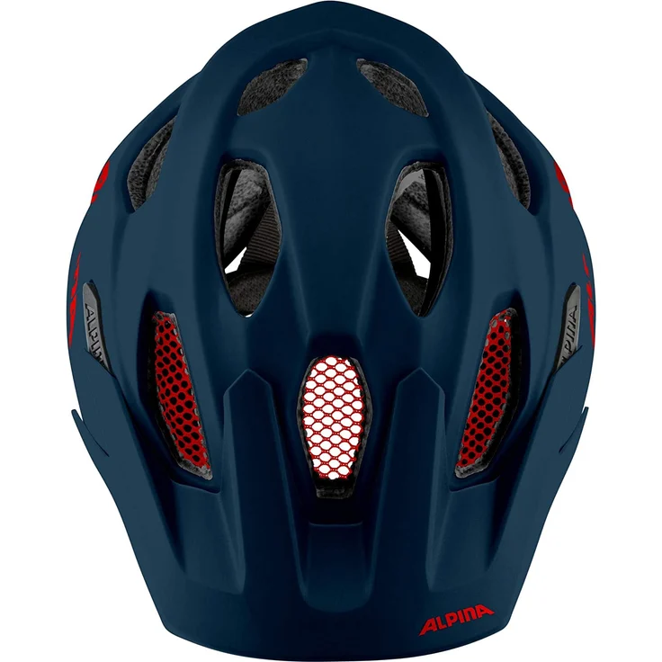 Alpina Junior Carapax Indigo Matt, Größe 51 - 56 cm - Fahrradhelm, Farbe Blau – Bild 2