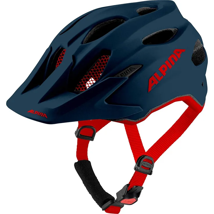 Alpina Junior Carapax Indigo Matt, Größe 51 - 56 cm - Fahrradhelm, Farbe Blau