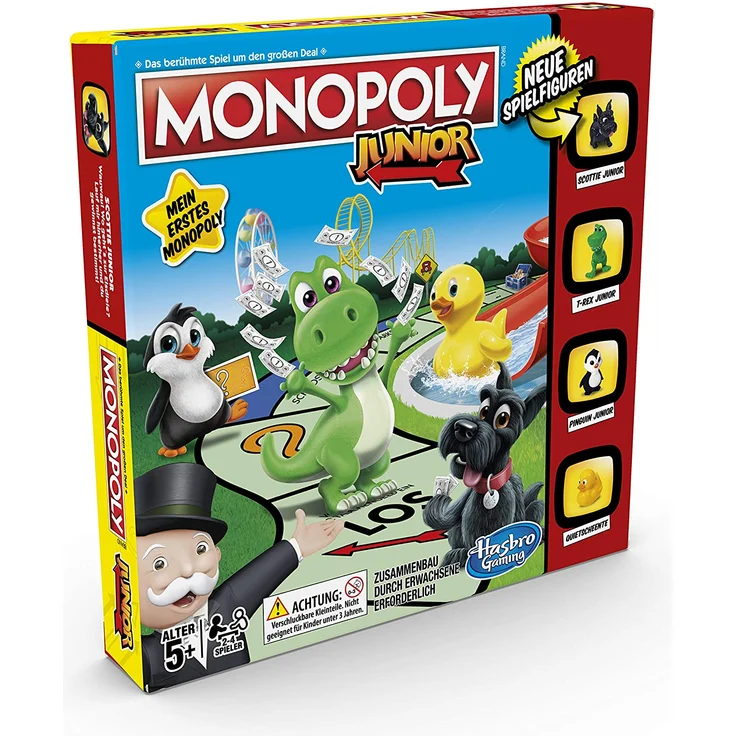 Hasbro 'Monopoly Junior' Brettspiel, ab 5 Jahren, 2 - 4 Spieler, beliebige Spielzeit – Bild 4