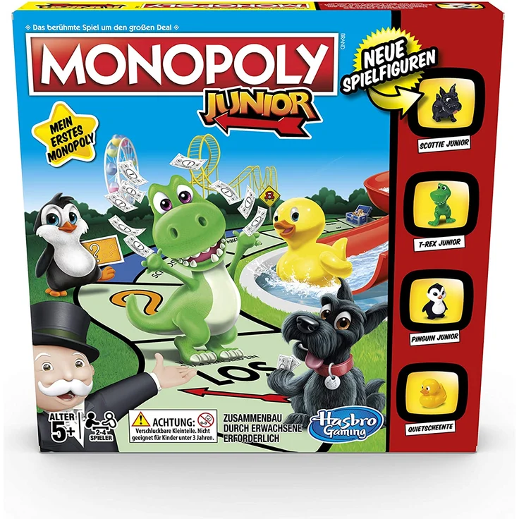 Hasbro 'Monopoly Junior' Brettspiel, ab 5 Jahren, 2 - 4 Spieler, beliebige Spielzeit – Bild 3