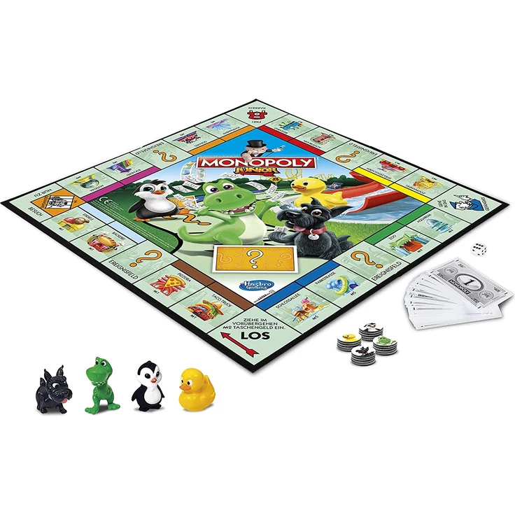 Hasbro 'Monopoly Junior' Brettspiel, ab 5 Jahren, 2 - 4 Spieler, beliebige Spielzeit – Bild 2