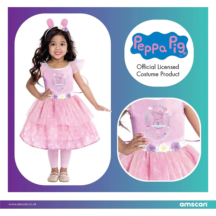 amscan Kinderkostüm Peppa Fairy Dress 2-3 Jahre – Bild 2