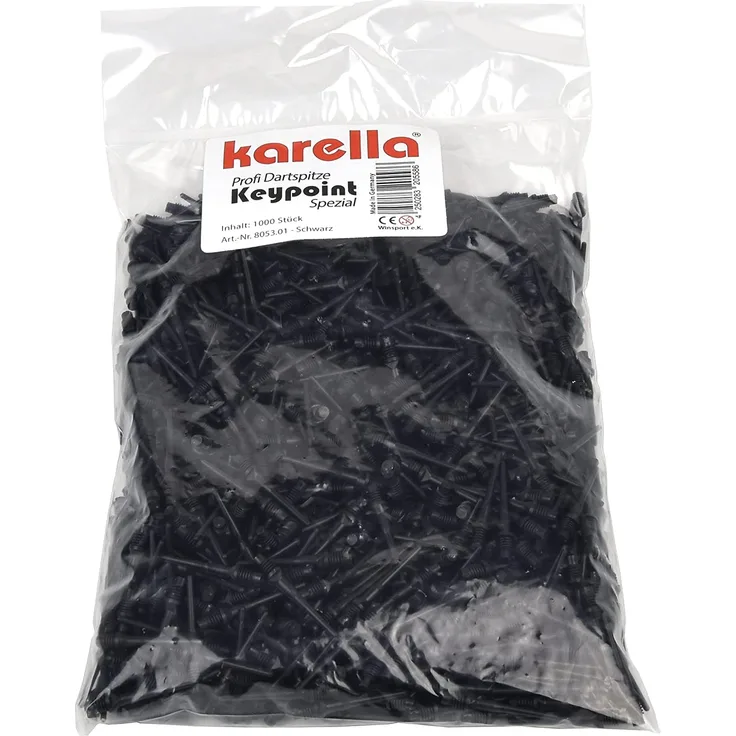 Dart Karella Spitzen Keypoint-Special 2 BA schwarz 1000 St.