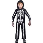 Amscan kinderkostüm Skelett Junior schwarz/weiss Grösse 6-8 Jahre