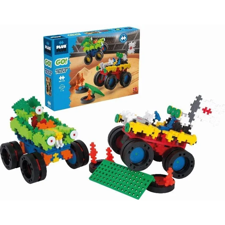 9607014 Kreativ-Bausteine, Monster Trucks, Konstruktionsspielzeug, PlusPlus Go, 600 Teile – Bild 13