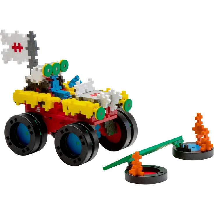 9607014 Kreativ-Bausteine, Monster Trucks, Konstruktionsspielzeug, PlusPlus Go, 600 Teile – Bild 4