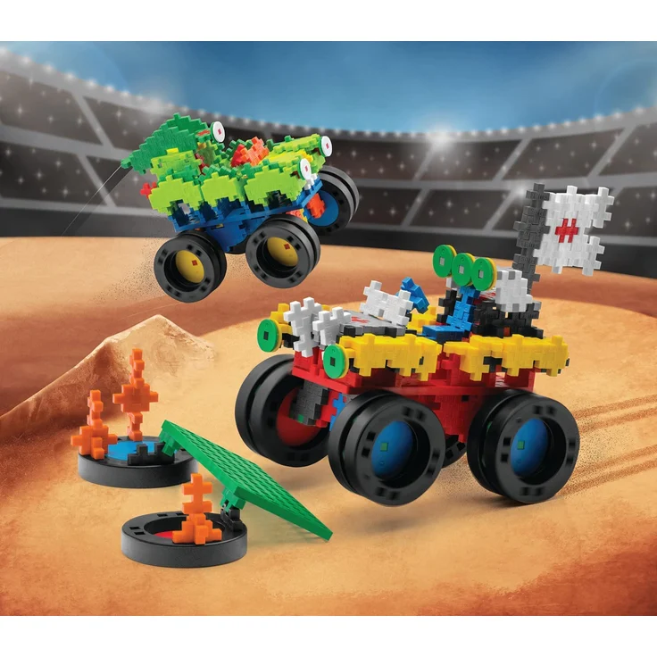 9607014 Kreativ-Bausteine, Monster Trucks, Konstruktionsspielzeug, PlusPlus Go, 600 Teile – Bild 7