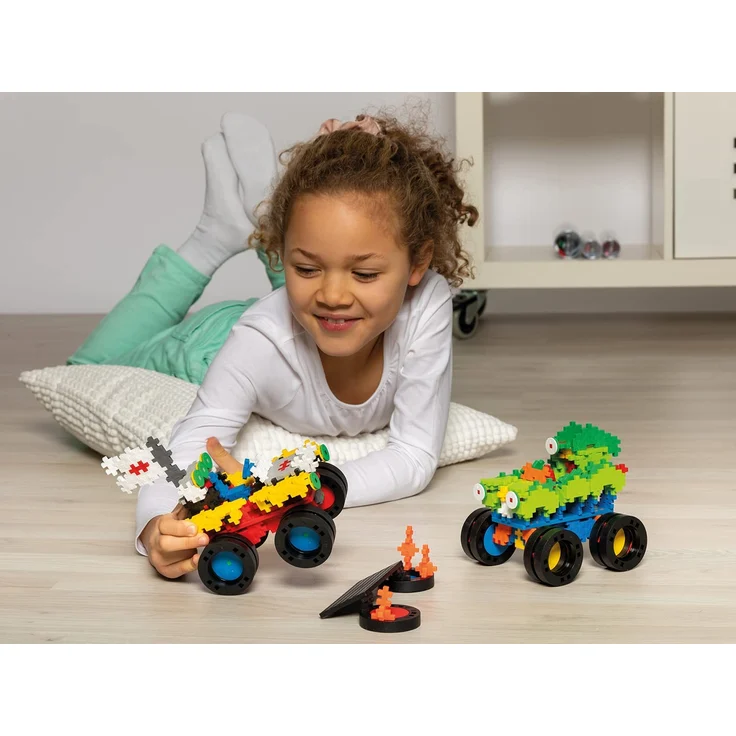 9607014 Kreativ-Bausteine, Monster Trucks, Konstruktionsspielzeug, PlusPlus Go, 600 Teile – Bild 8