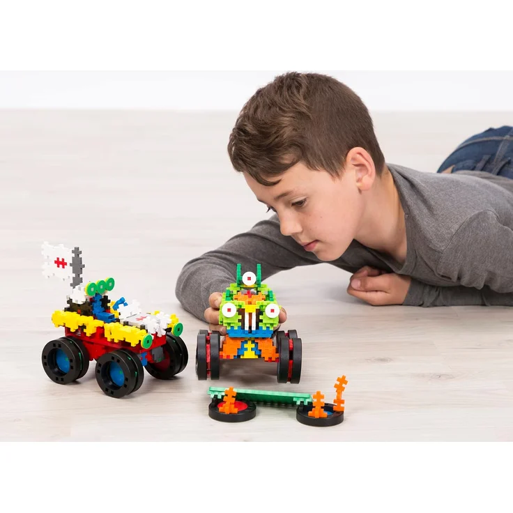 9607014 Kreativ-Bausteine, Monster Trucks, Konstruktionsspielzeug, PlusPlus Go, 600 Teile – Bild 9