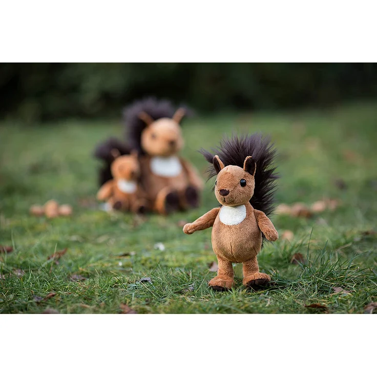 Schaffer Knuddel mich! 5690 Luzy Plüsch Eichhörnchen, Braun/Weiß, Größe S 18 cm – Bild 4