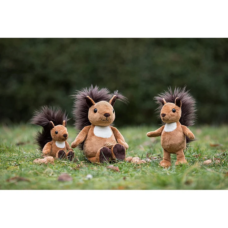 Schaffer Knuddel mich! 5690 Luzy Plüsch Eichhörnchen, Braun/Weiß, Größe S 18 cm – Bild 3