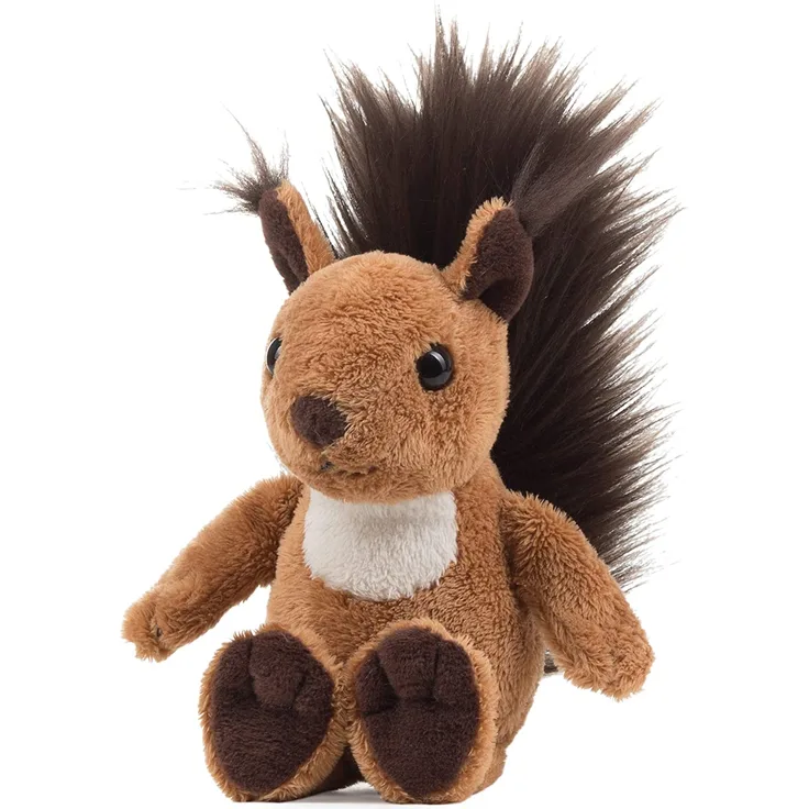 Schaffer Knuddel mich! 5690 Luzy Plüsch Eichhörnchen, Braun/Weiß, Größe S 18 cm
