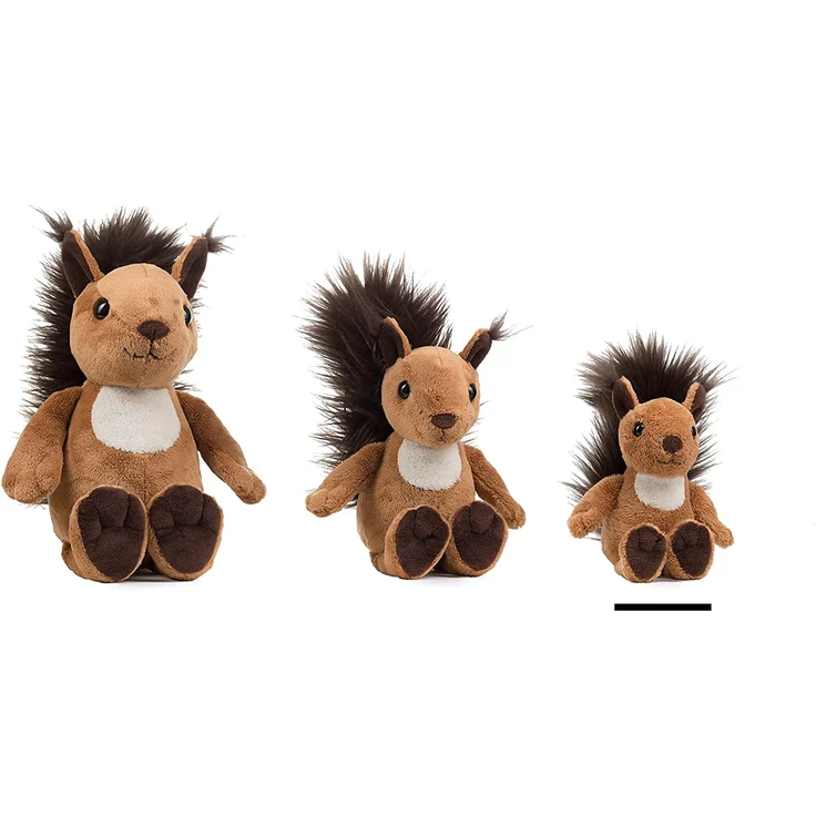 Schaffer Knuddel mich! 5690 Luzy Plüsch Eichhörnchen, Braun/Weiß, Größe S 18 cm – Bild 2