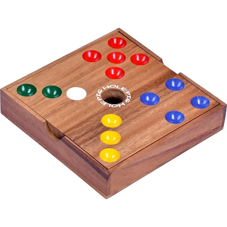 Pig Hole für 2 bis 6 Spieler - Spielfeld 18 x 18 cm - inkl. 60 Schweinchen – Bild 8