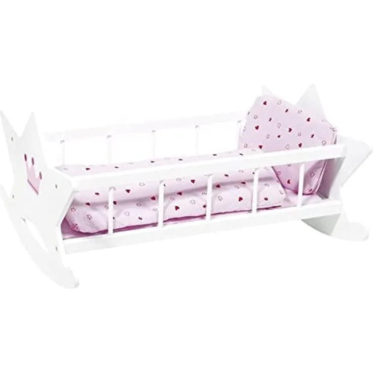Goki 51809 - Puppenwiege mit Bettzeug