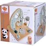 Eichhorn - Motorikschleife zur Förderung der motorischen Fähigkeiten, 2 Schleifen, mit Spiegelfläche, 14x14x14 cm, aus Birkenholz, ab einem Jahr