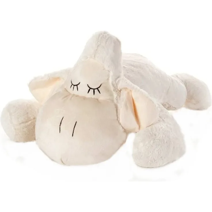 Inware 6218 - Kuscheltier Schäfchen Sleepy, 18 cm, creme, Kuschelschaf, Schmusetier, Schaf