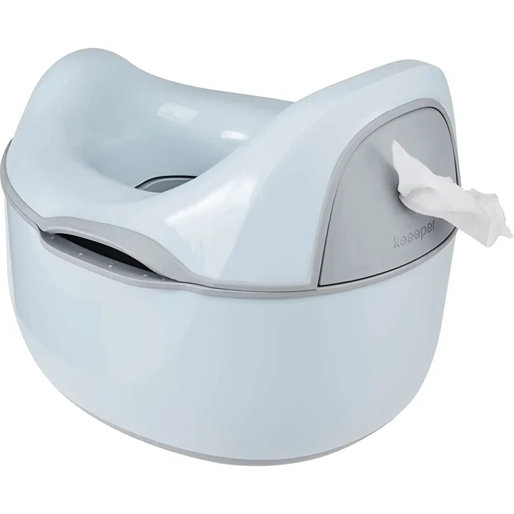 keeeper Babytopf deluxe 4in1, Töpfchen + Toilettensitz + Hocker + Feuchttuchspender, Ab ca. 18 Monate bis ca. 4 Jahre, Kasimir, Blau – Bild 4