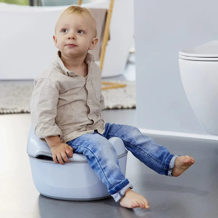 keeeper Babytopf deluxe 4in1, Töpfchen + Toilettensitz + Hocker + Feuchttuchspender, Ab ca. 18 Monate bis ca. 4 Jahre, Kasimir, Blau – Bild 2