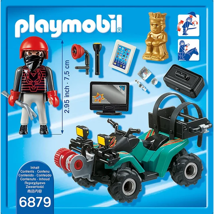 Playmobil 6879 - Ganoven-Quad mit Seilwinde – Bild 3